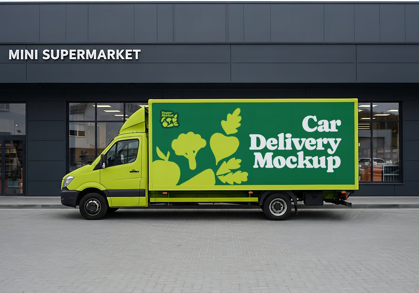 Premium Branding Supermarket Store Mockup