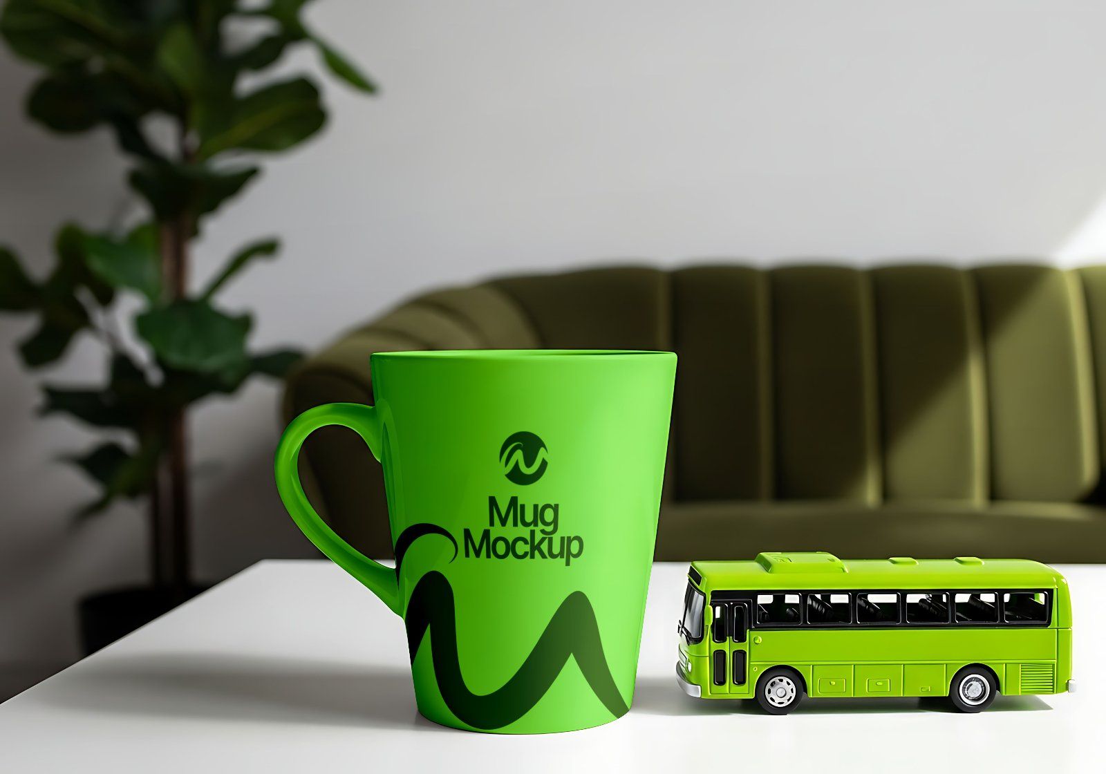 Premium Travel Bus Mockup
