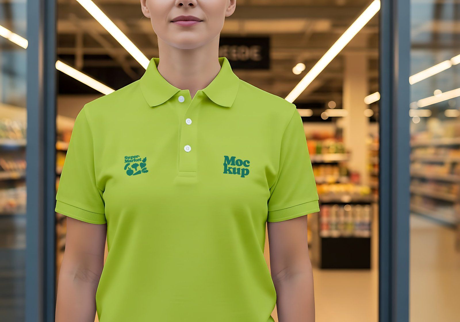 Premium Branding Supermarket Store Mockup