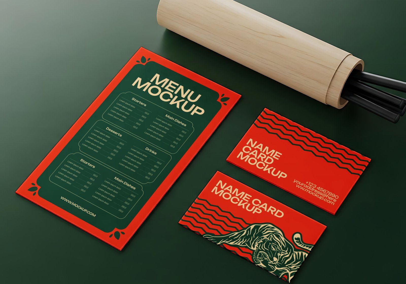 Premium Thai Resto Mockup