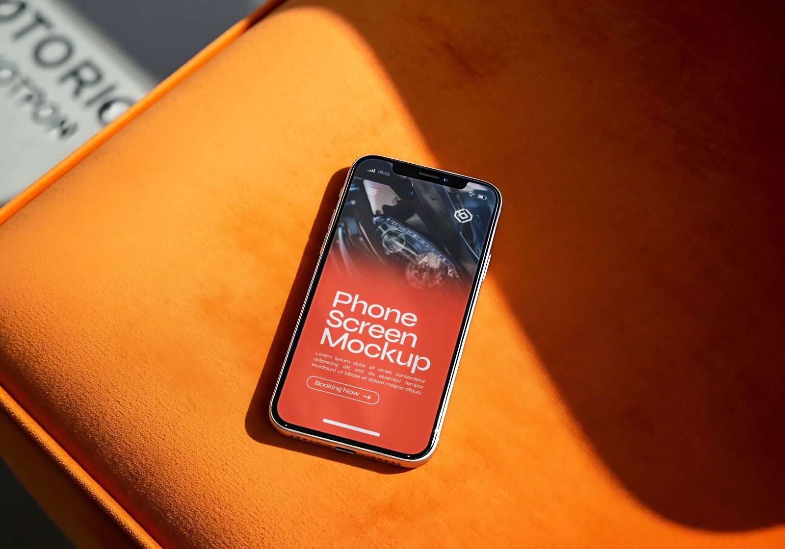 Premium Rental Motorcycle Mockup