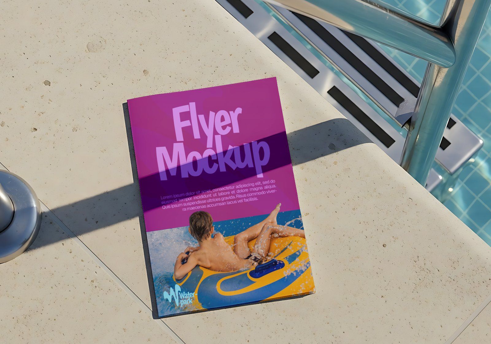Premium Branding Swimming Pool Mockup