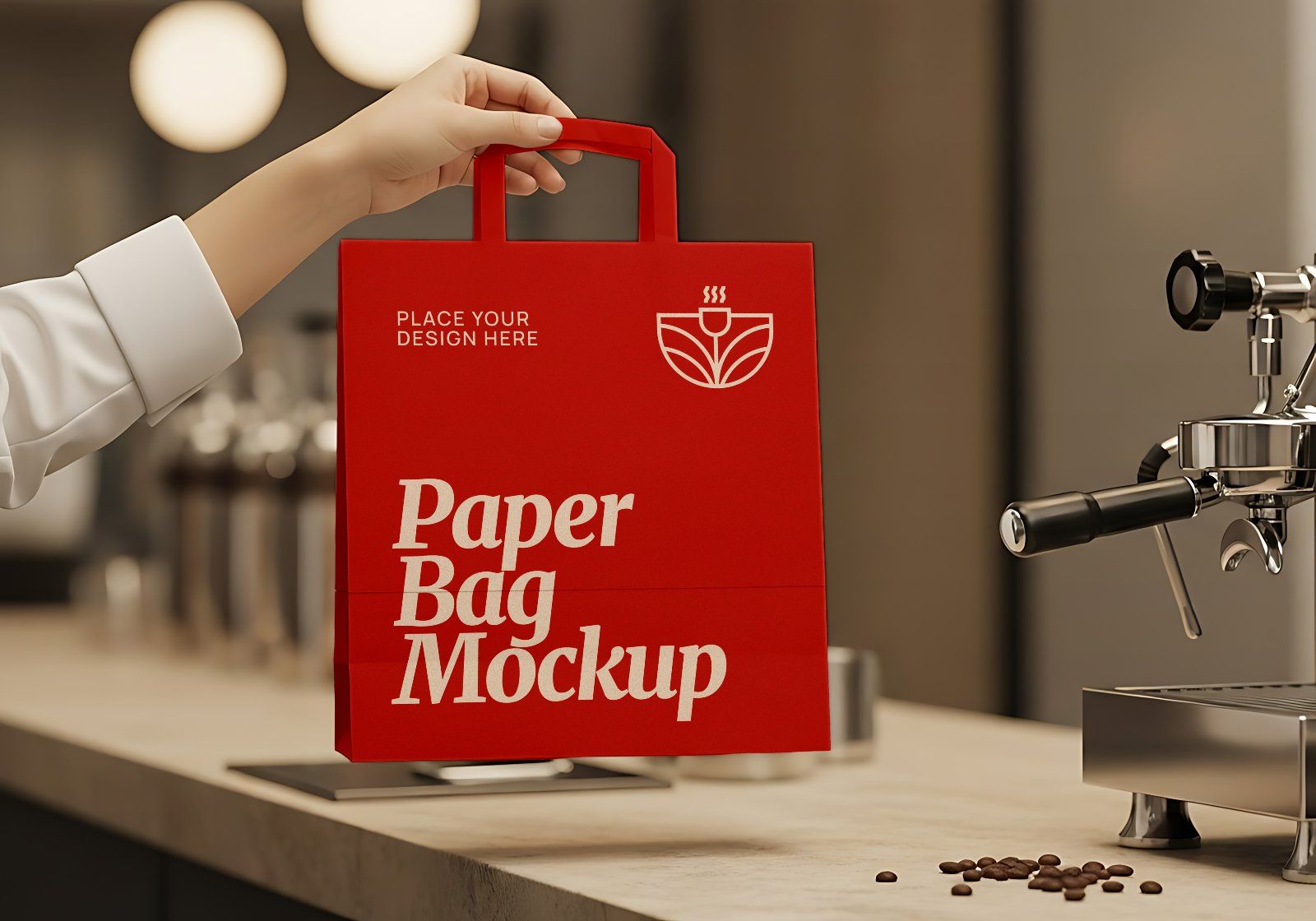 Premium Branding Coffee Cafe Mockup
