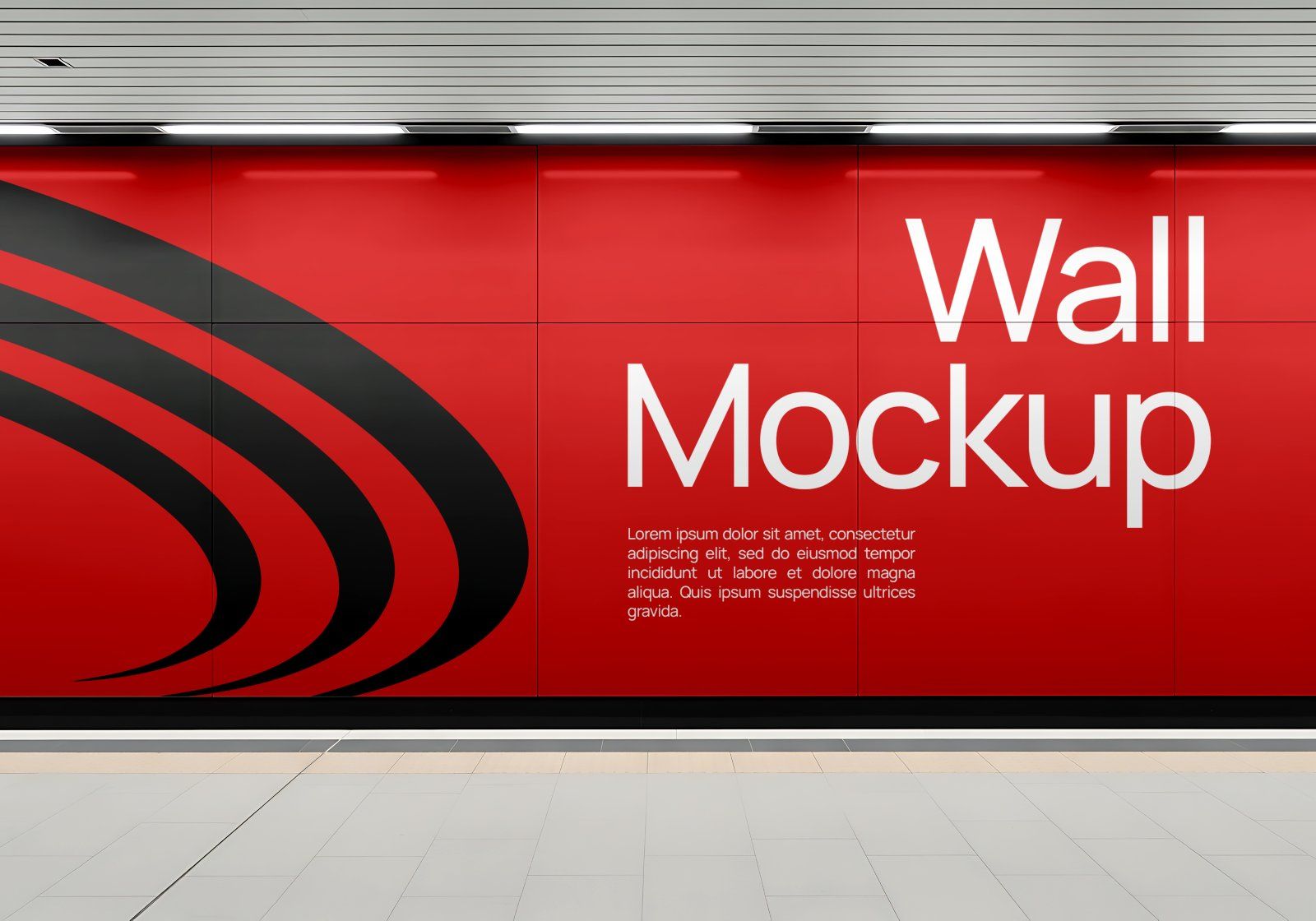 Premium Train Transportation Mockup