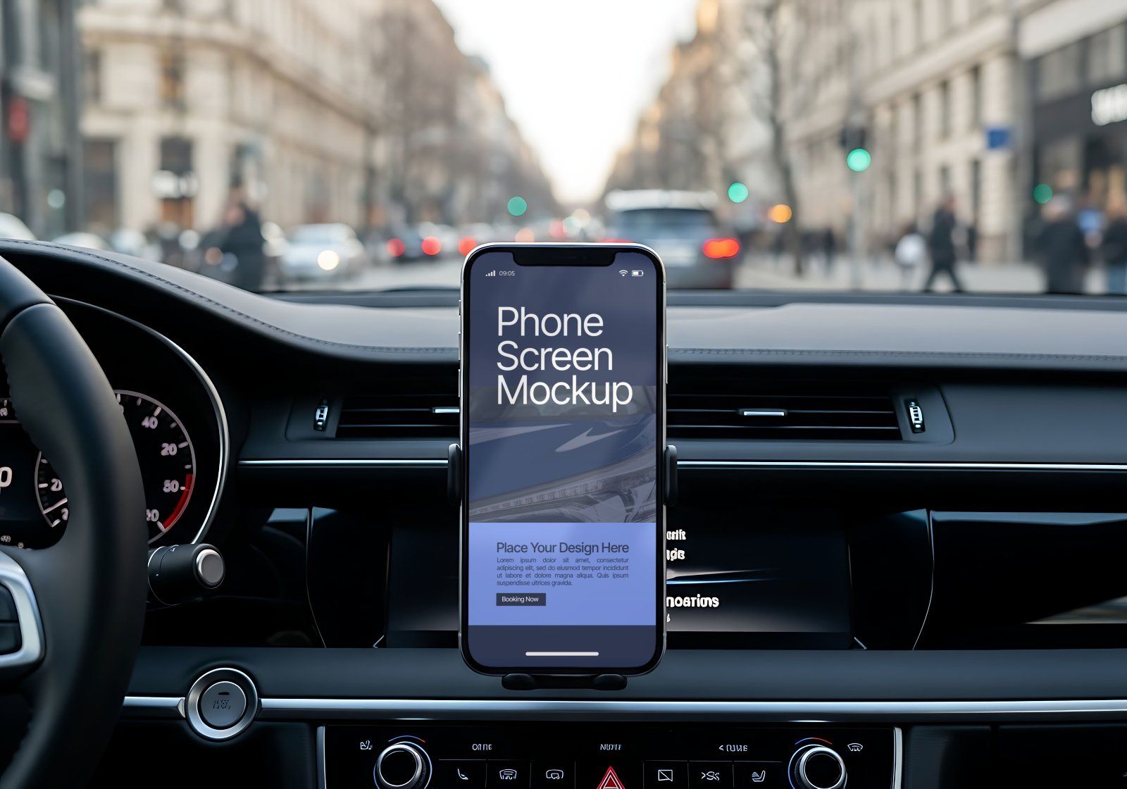 Premium Rental Car Mockup