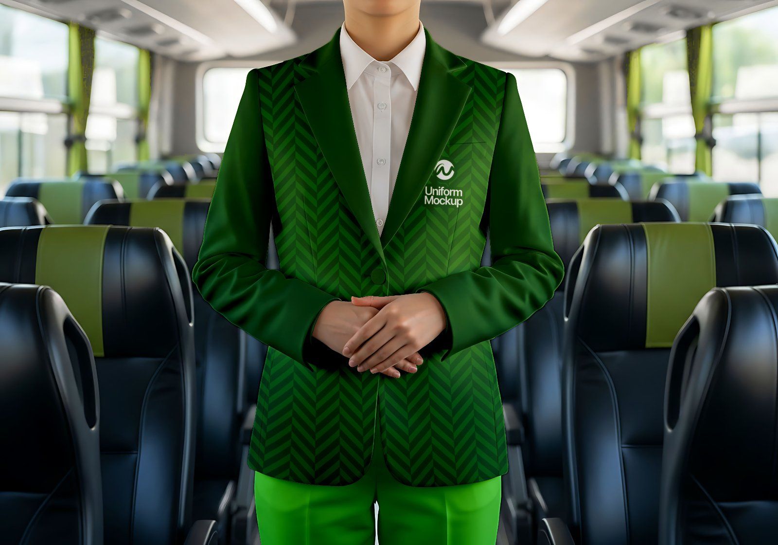 Premium Travel Bus Mockup