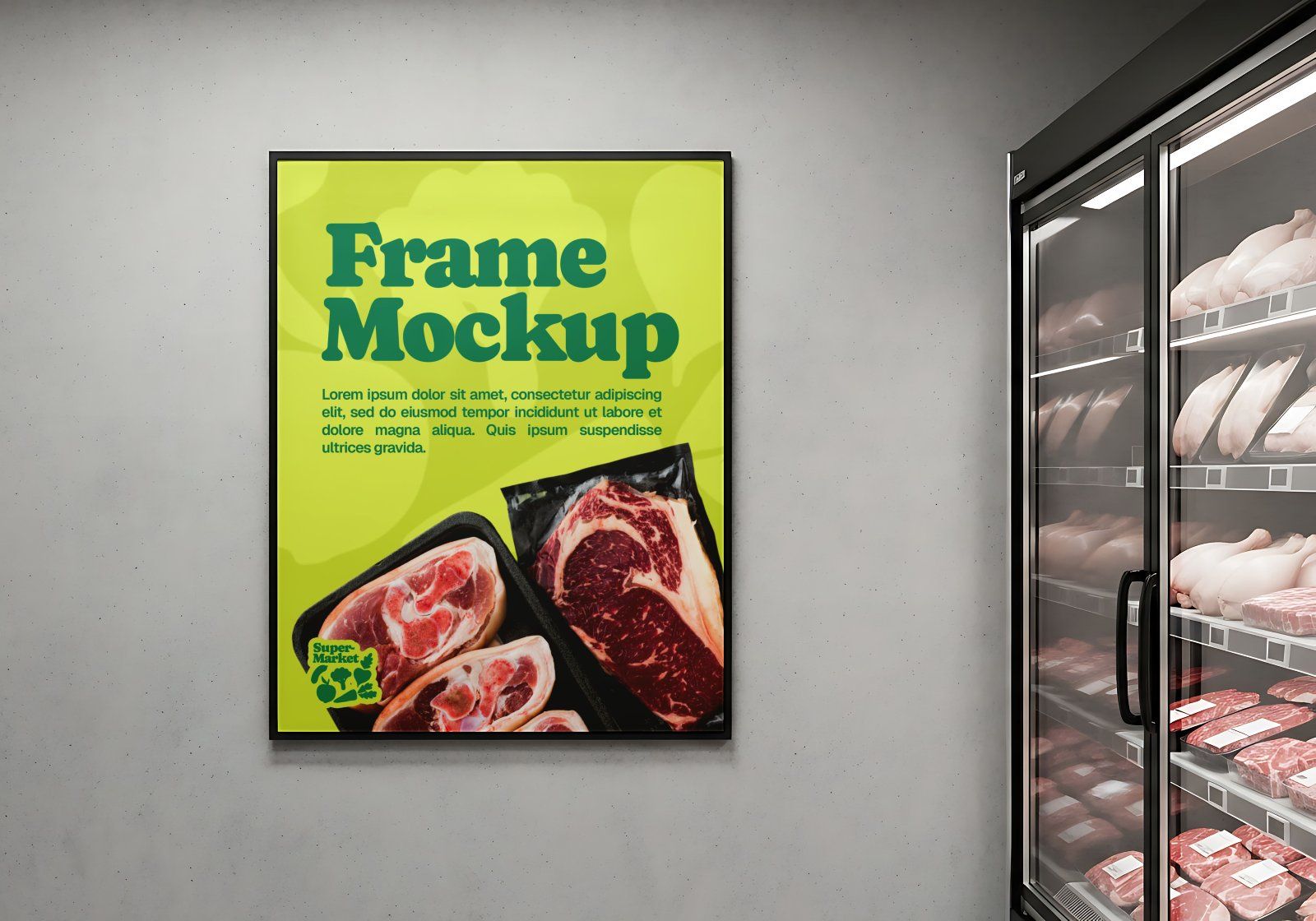 Premium Branding Supermarket Store Mockup