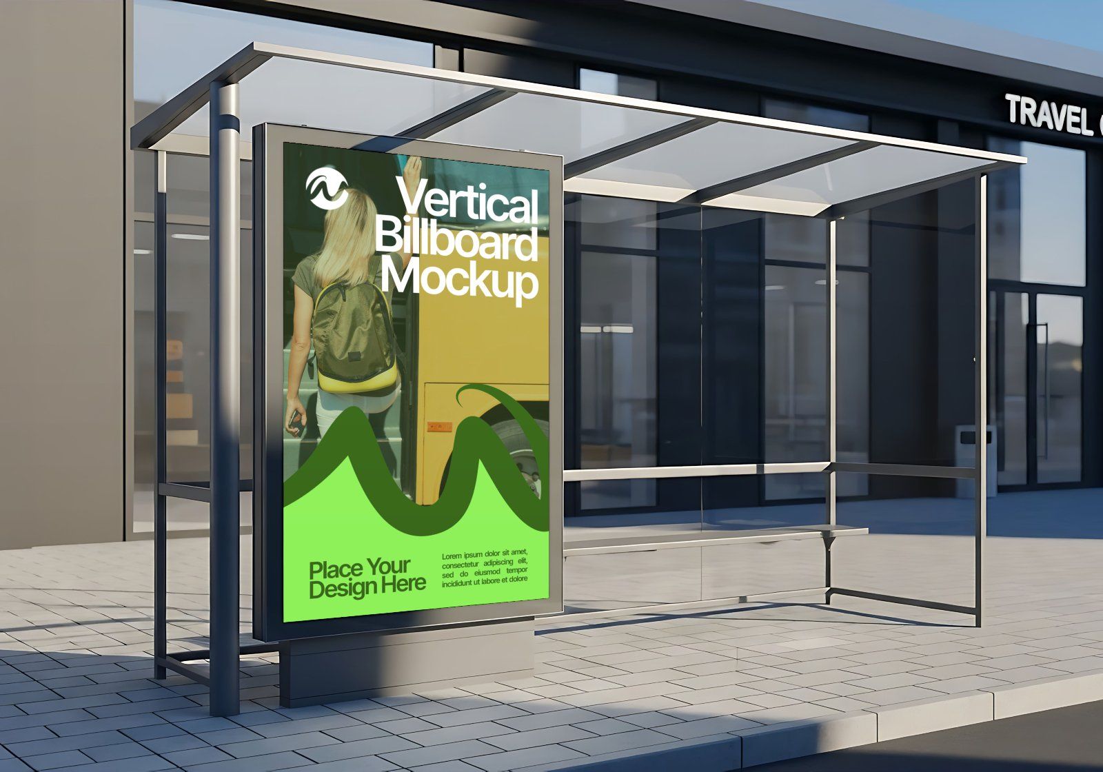 Premium Travel Bus Mockup