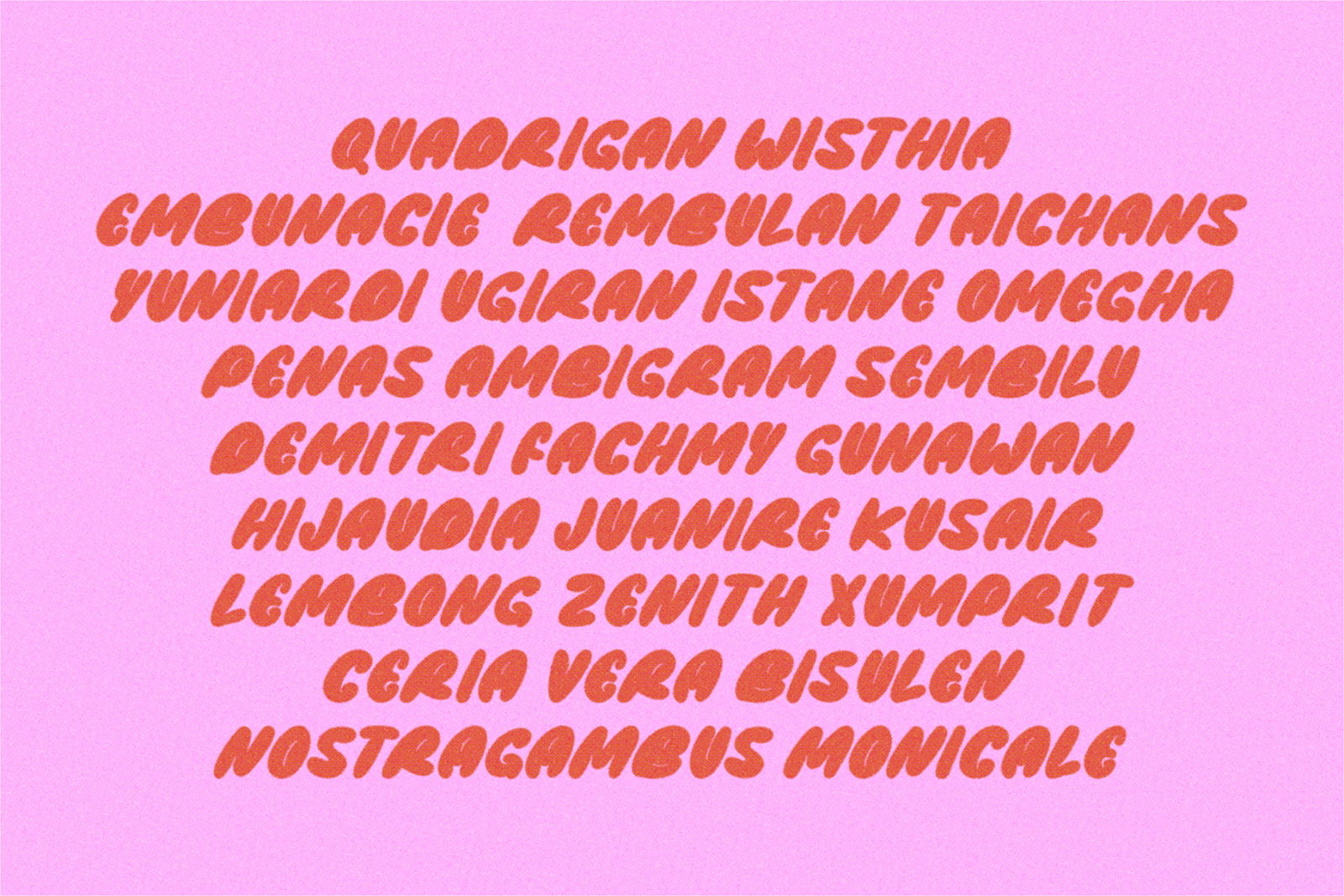 Abromies - Bold Fat Bubble Logo Branding Font