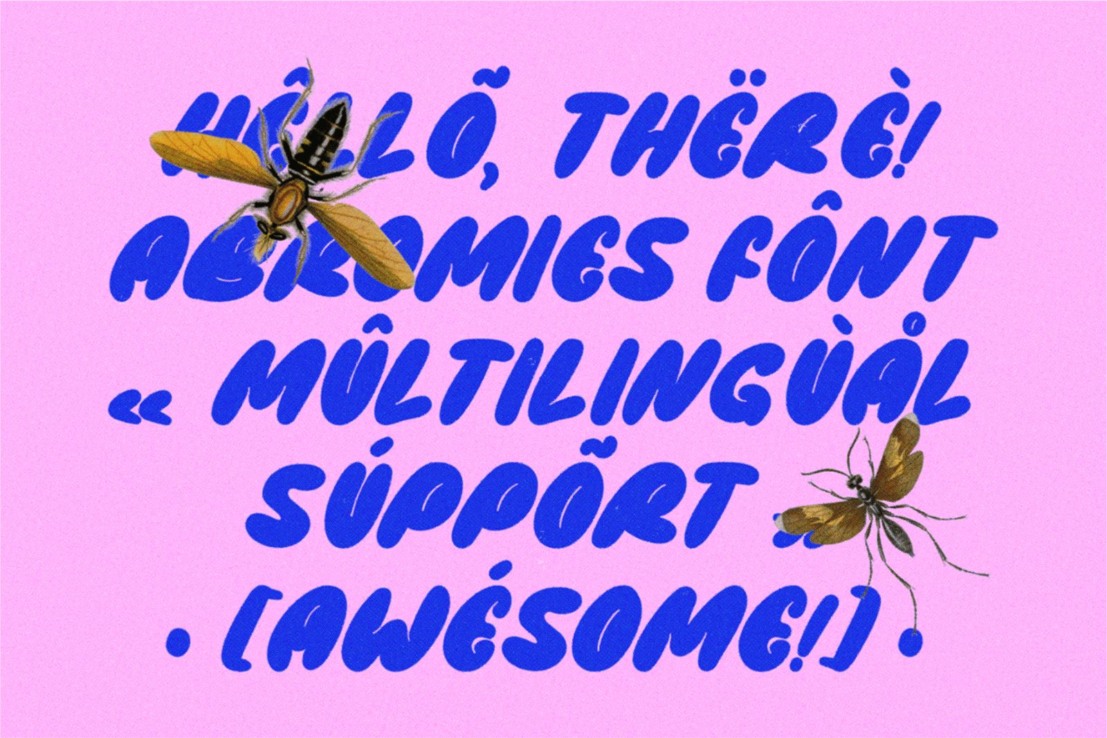 Abromies - Bold Fat Bubble Logo Branding Font