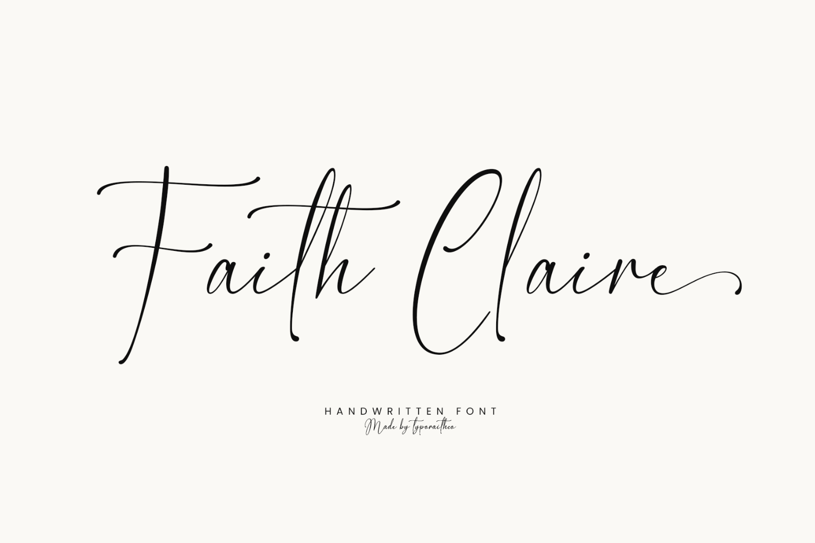 Faith Claire | Signature Script Font