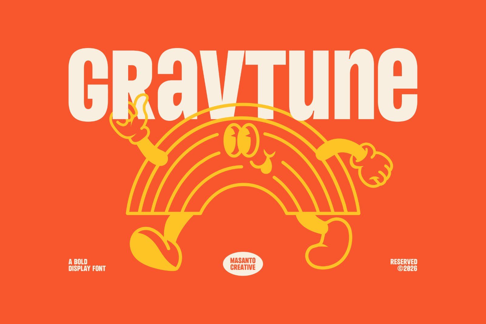 Gravtune – Bold Retro Display Font