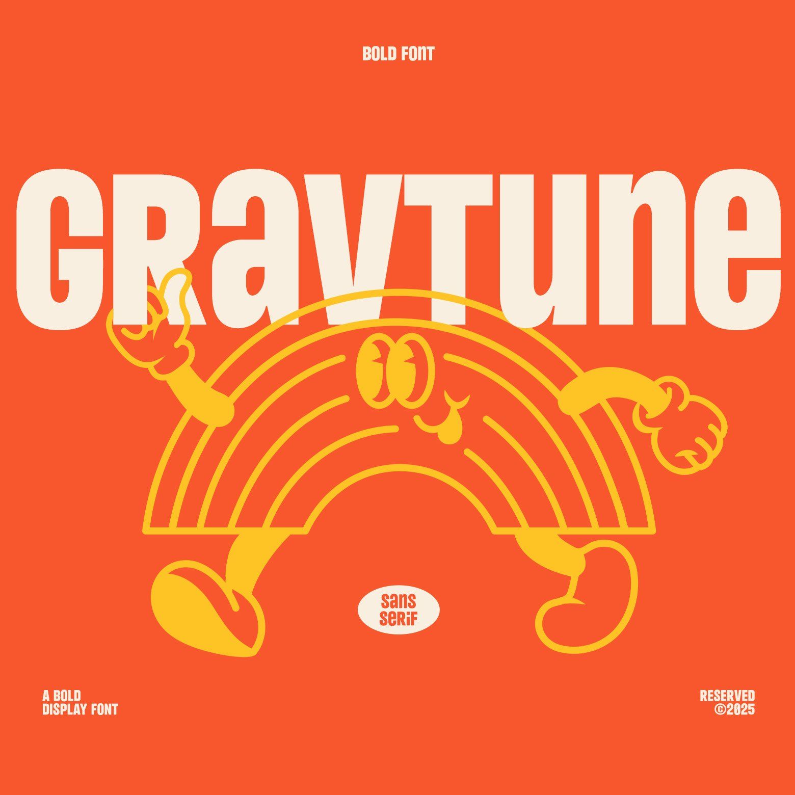 Gravtune – Bold Retro Display Font