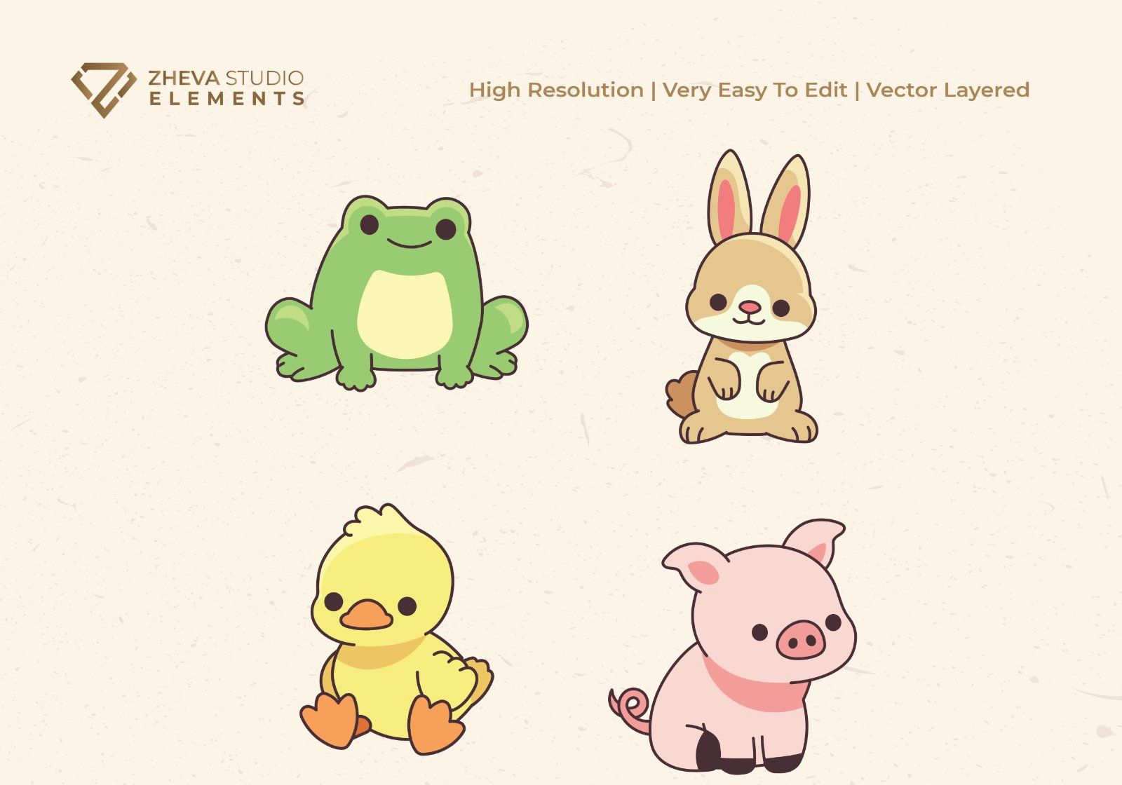 Premium Cute Forest Animal Vector Illustration – 8 EPS & PNG Files