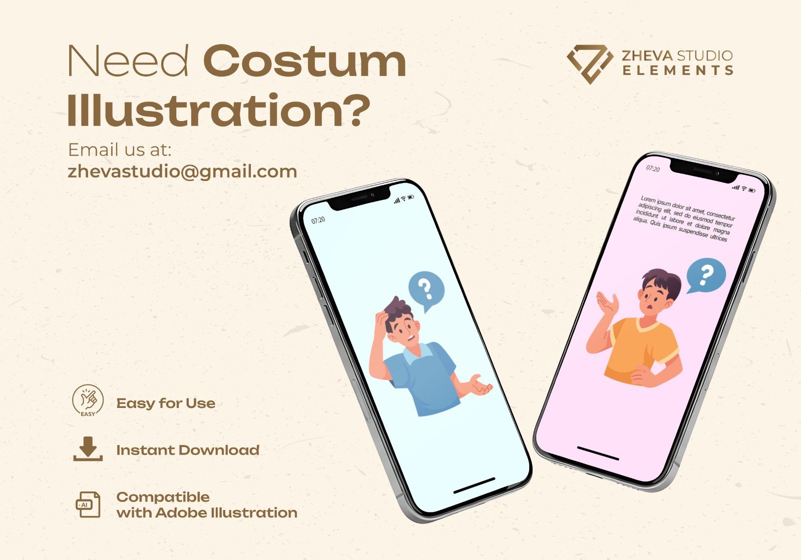 People with Questioning Marks Expression Set