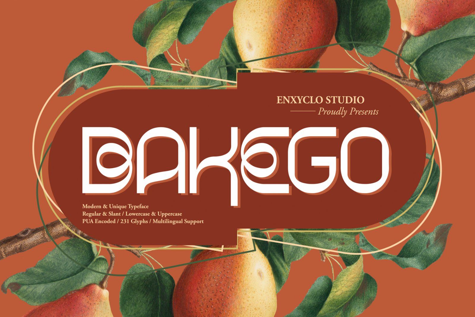 BAKEGO — Unique & Modern Typeface