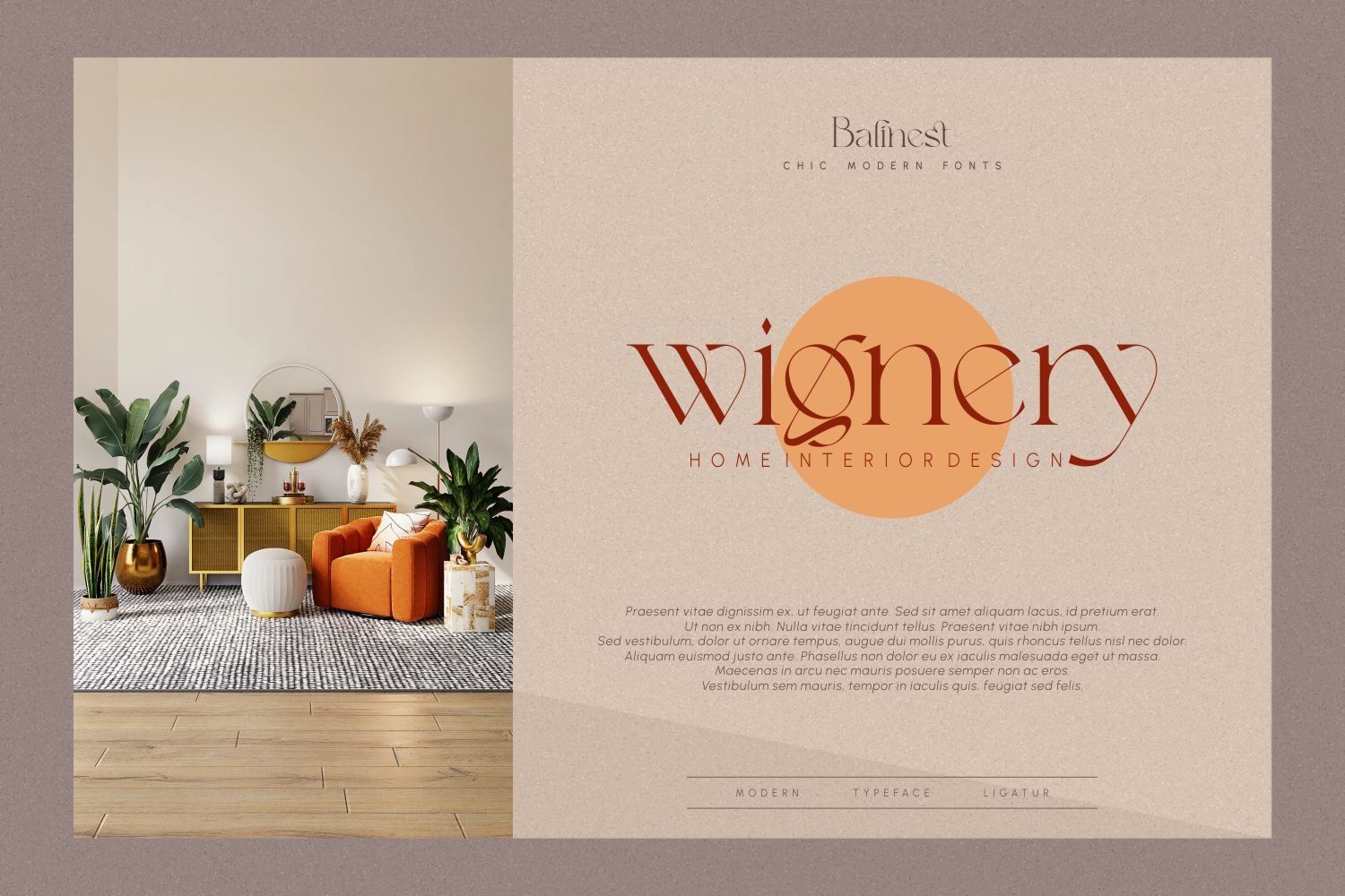 Balinest _ chic modern font