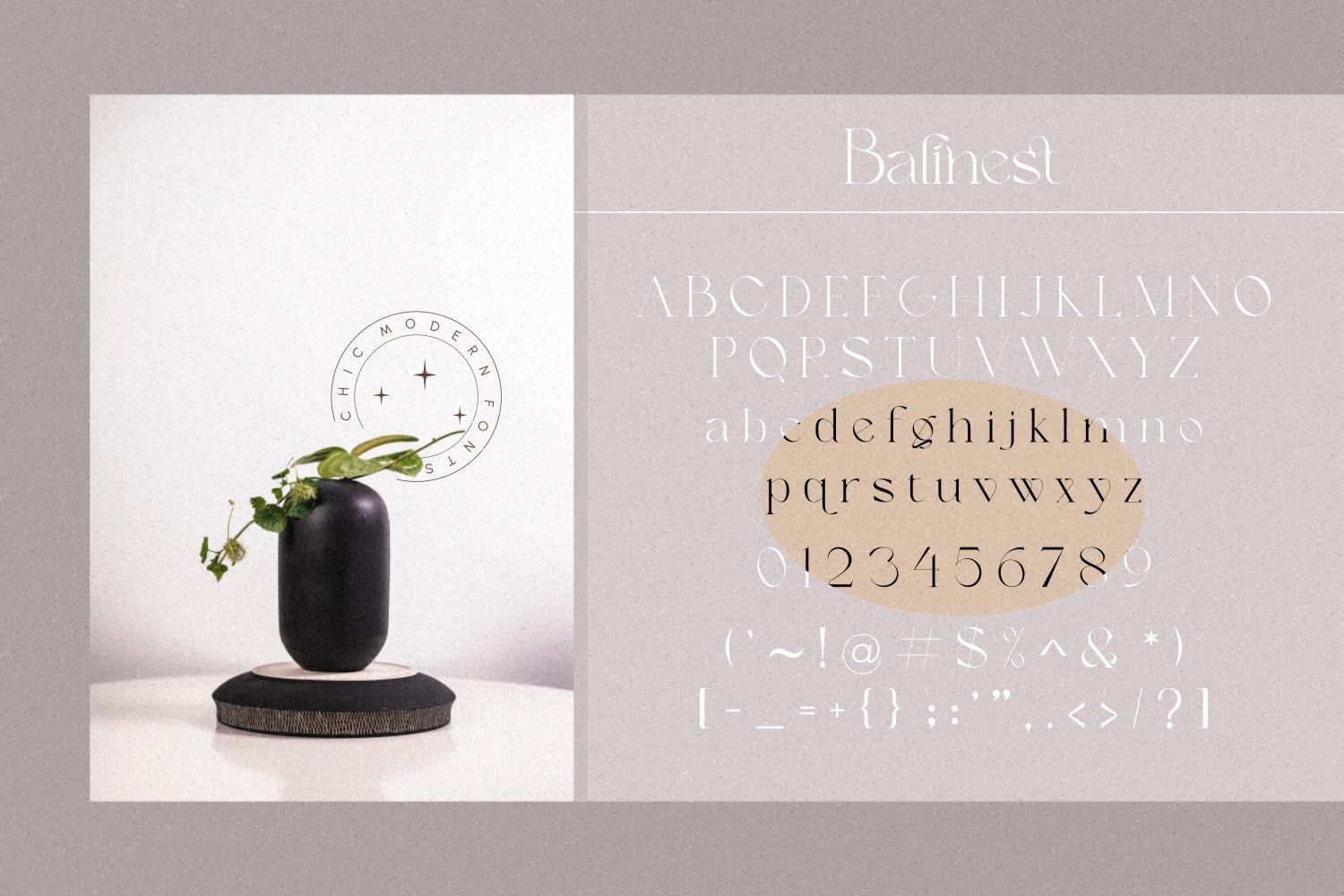 Balinest _ chic modern font