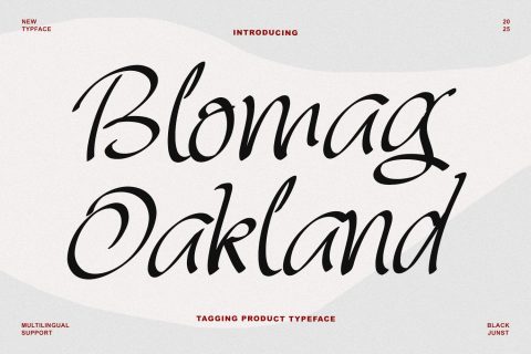 Blomag Oakland – Tagging Product Typeface