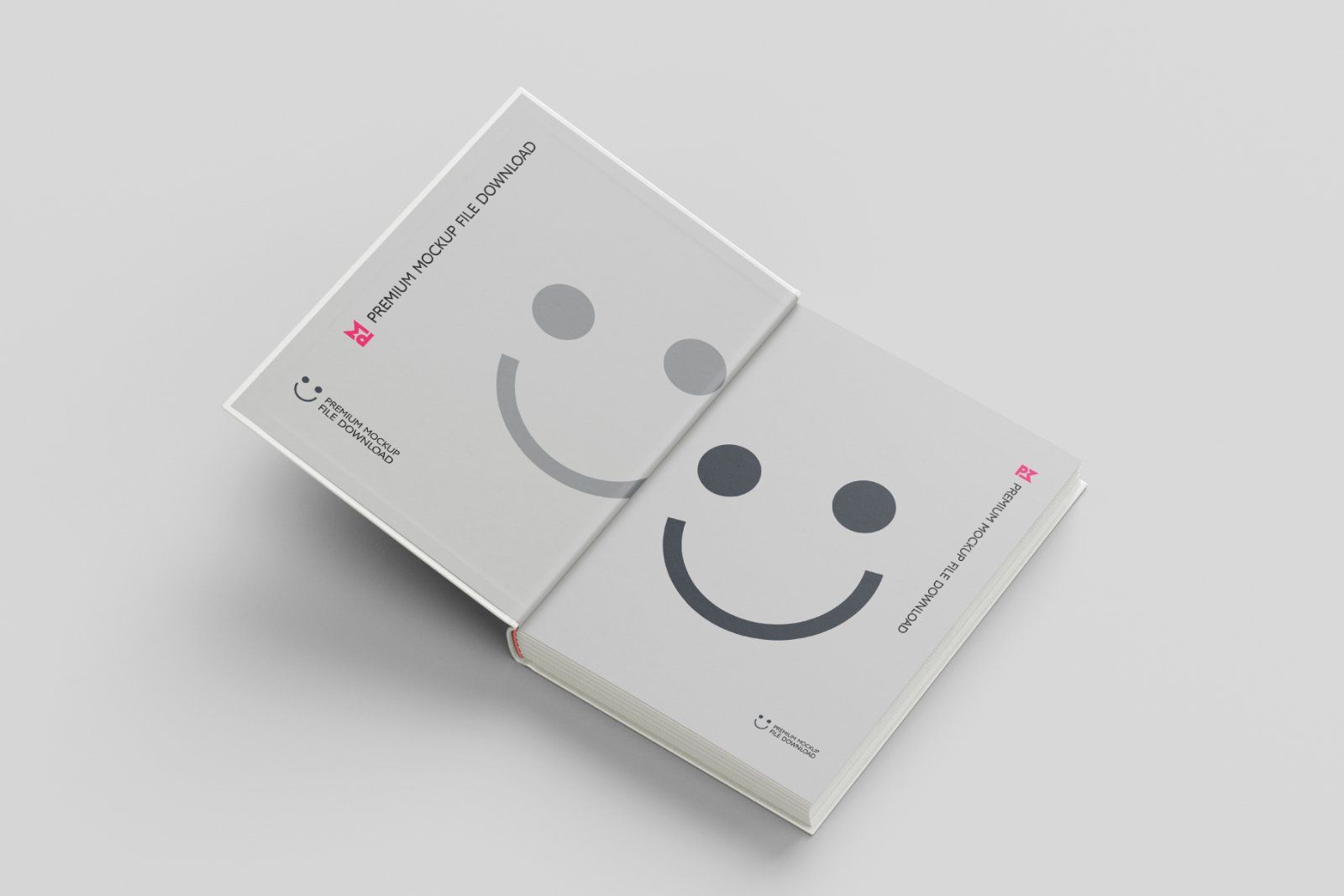 Hardcover book mockup