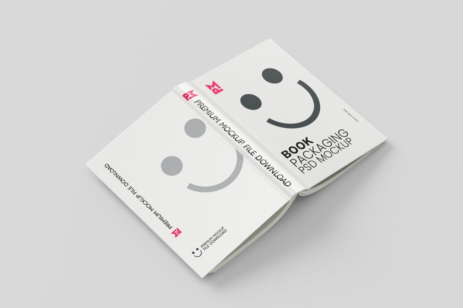 Hardcover book mockup