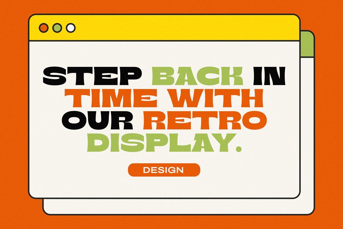 Bront-Olo – Retro Groovy Bold Display Font