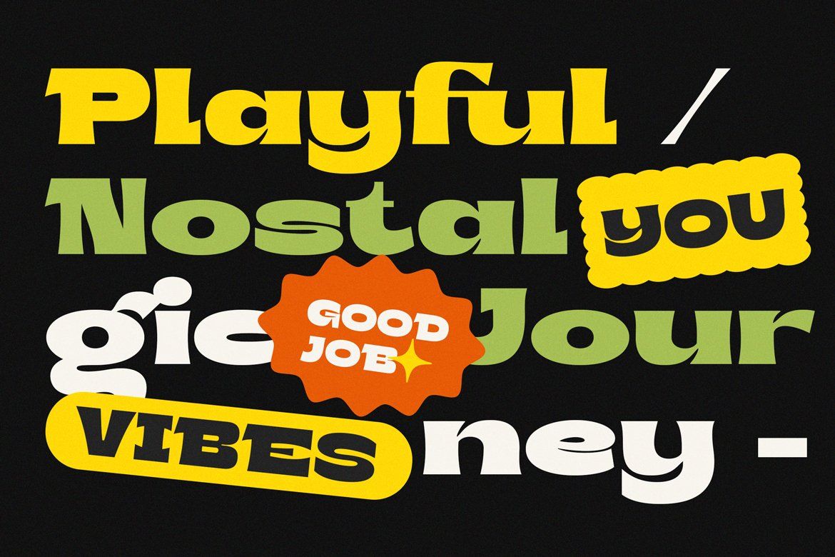 Bront-Olo – Retro Groovy Bold Display Font