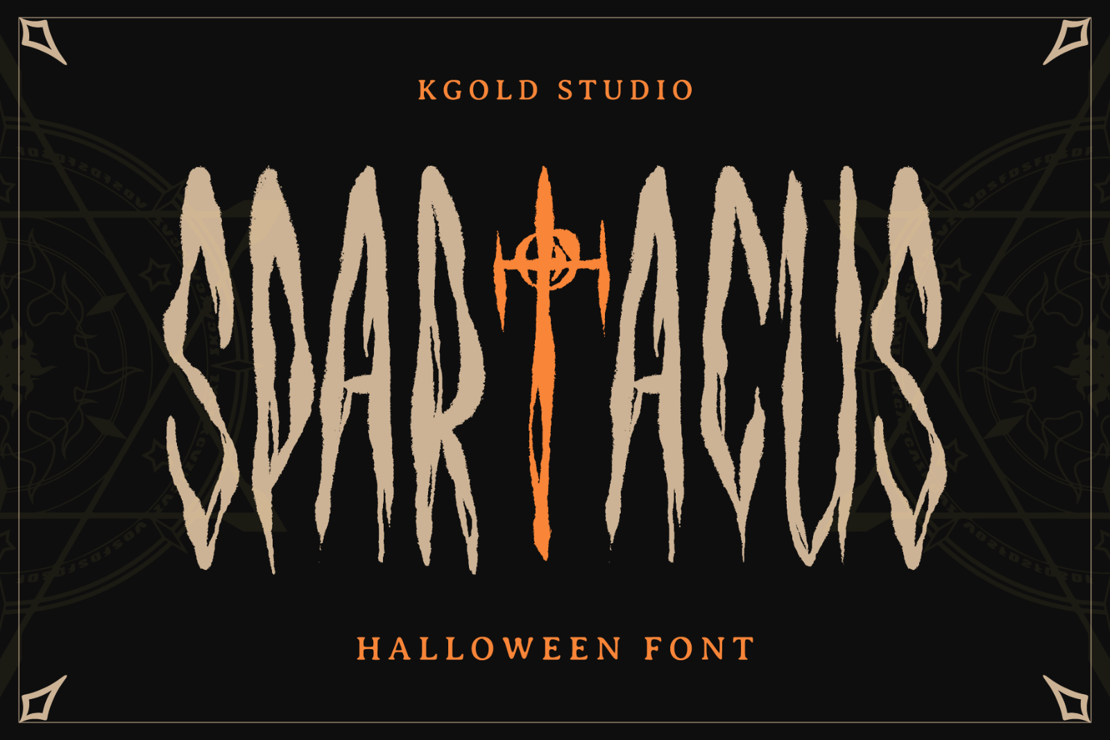 Spartacus – Handcrafted Horror Typeface
