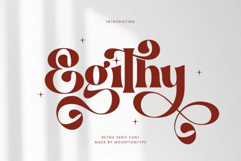 Egithy | Retro Serif Font