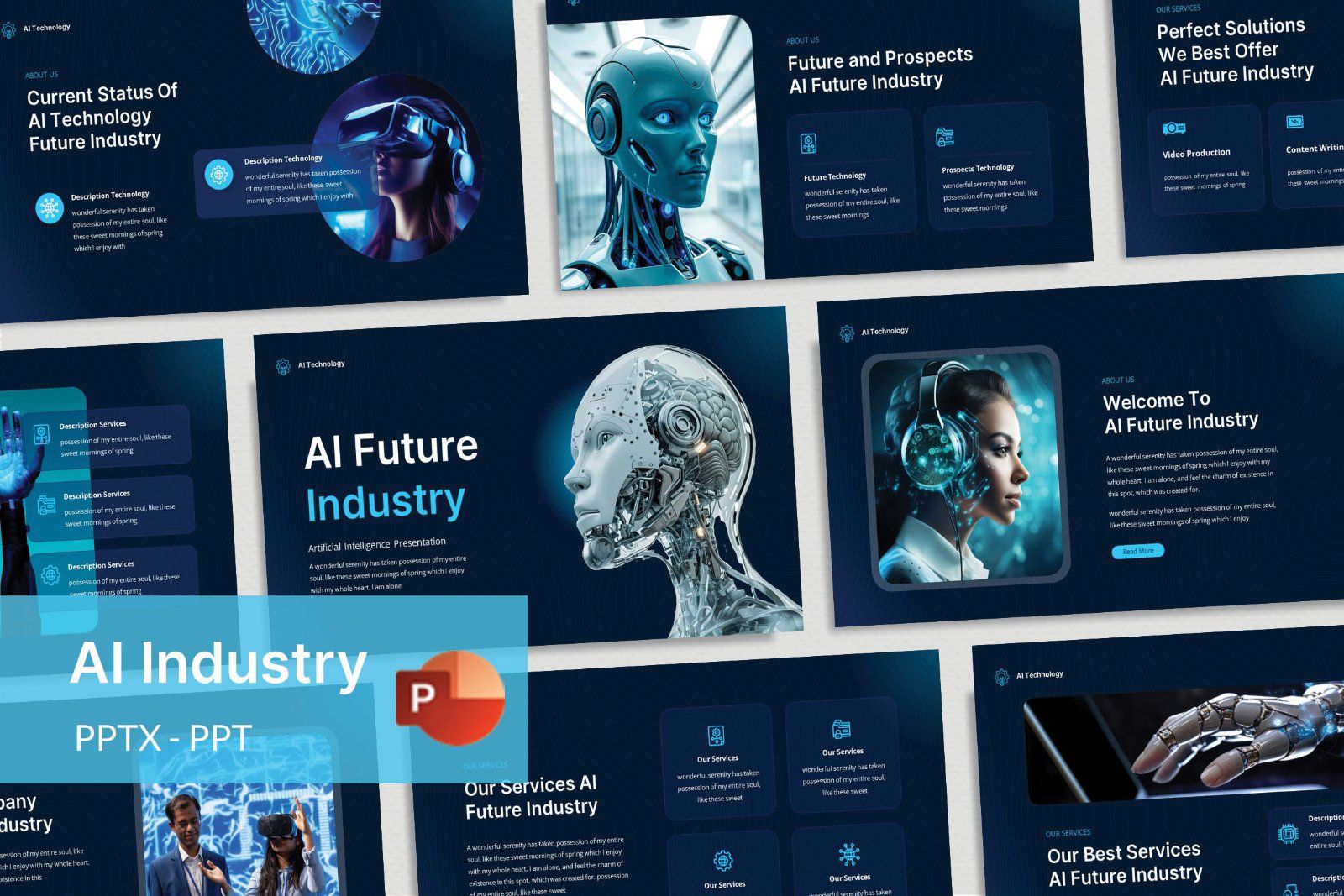 AI Future Industry - Artificial Intelligence PowerPoint Template