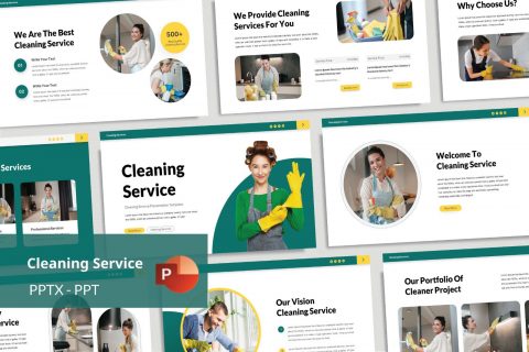 Cleaning Service PowerPoint Template