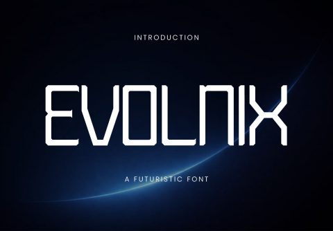EVOLNIX - A FUTURISTIC FONT