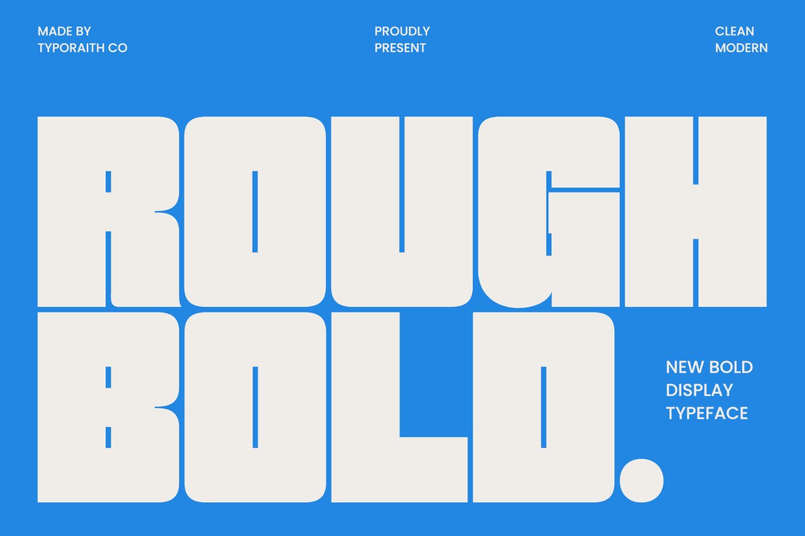 Rough | Bold Sans Serif Font