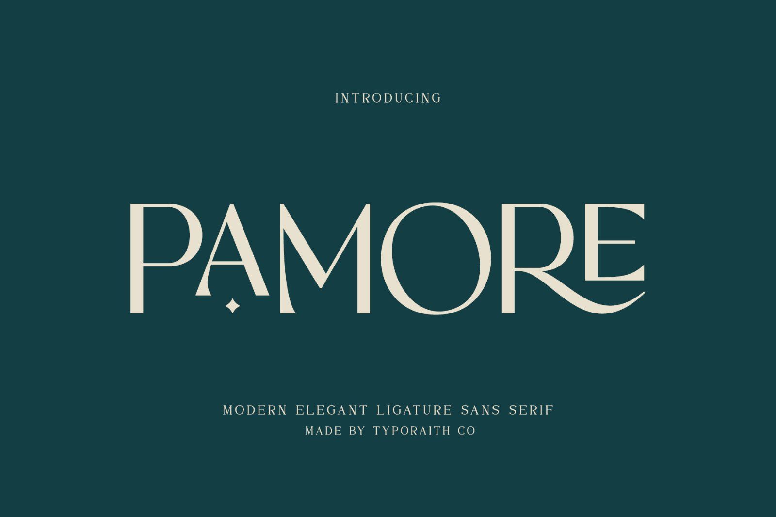 Pamore | Elegant Ligature Sans Serif