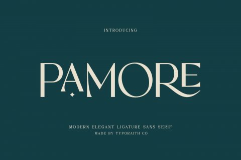 Pamore | Elegant Ligature Sans Serif