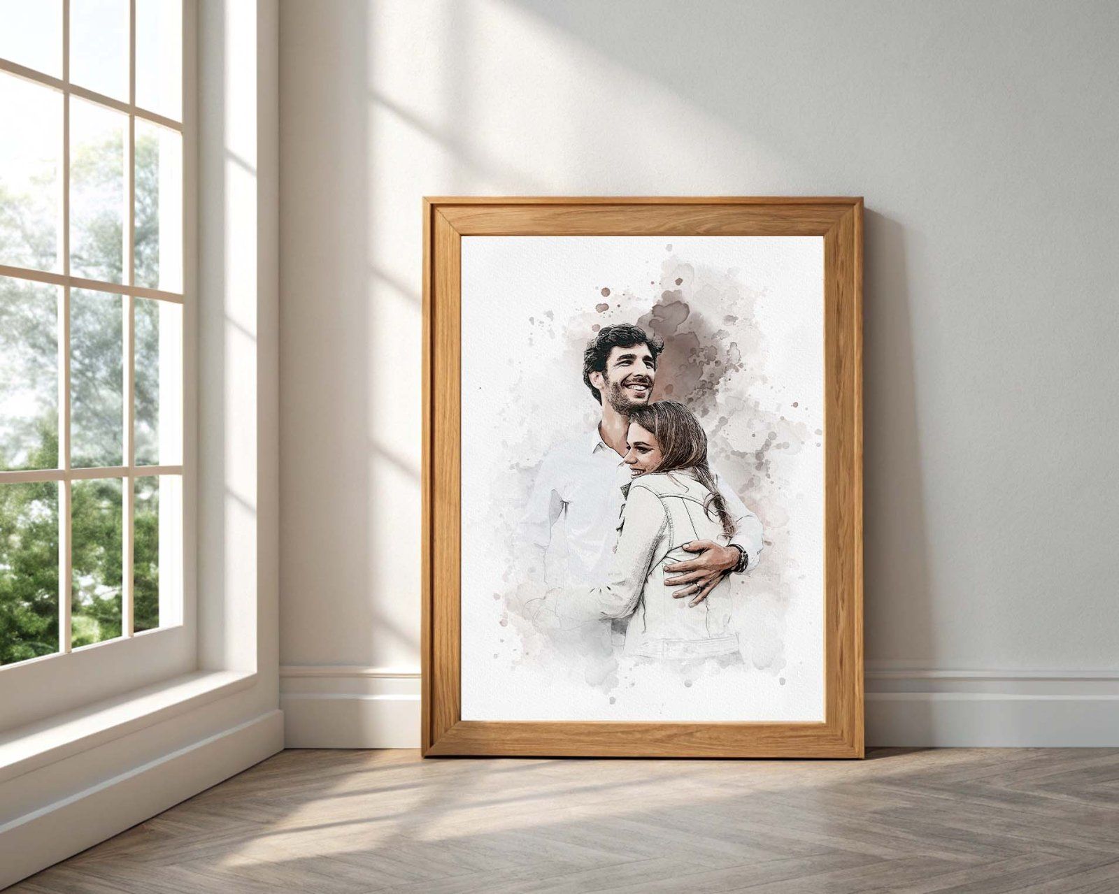 Wedding Watercolor Art Photo Effect