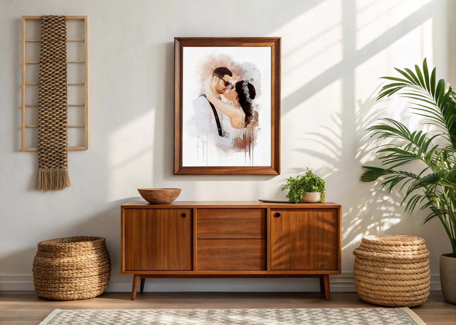 Wedding Watercolor Art Photo Effect