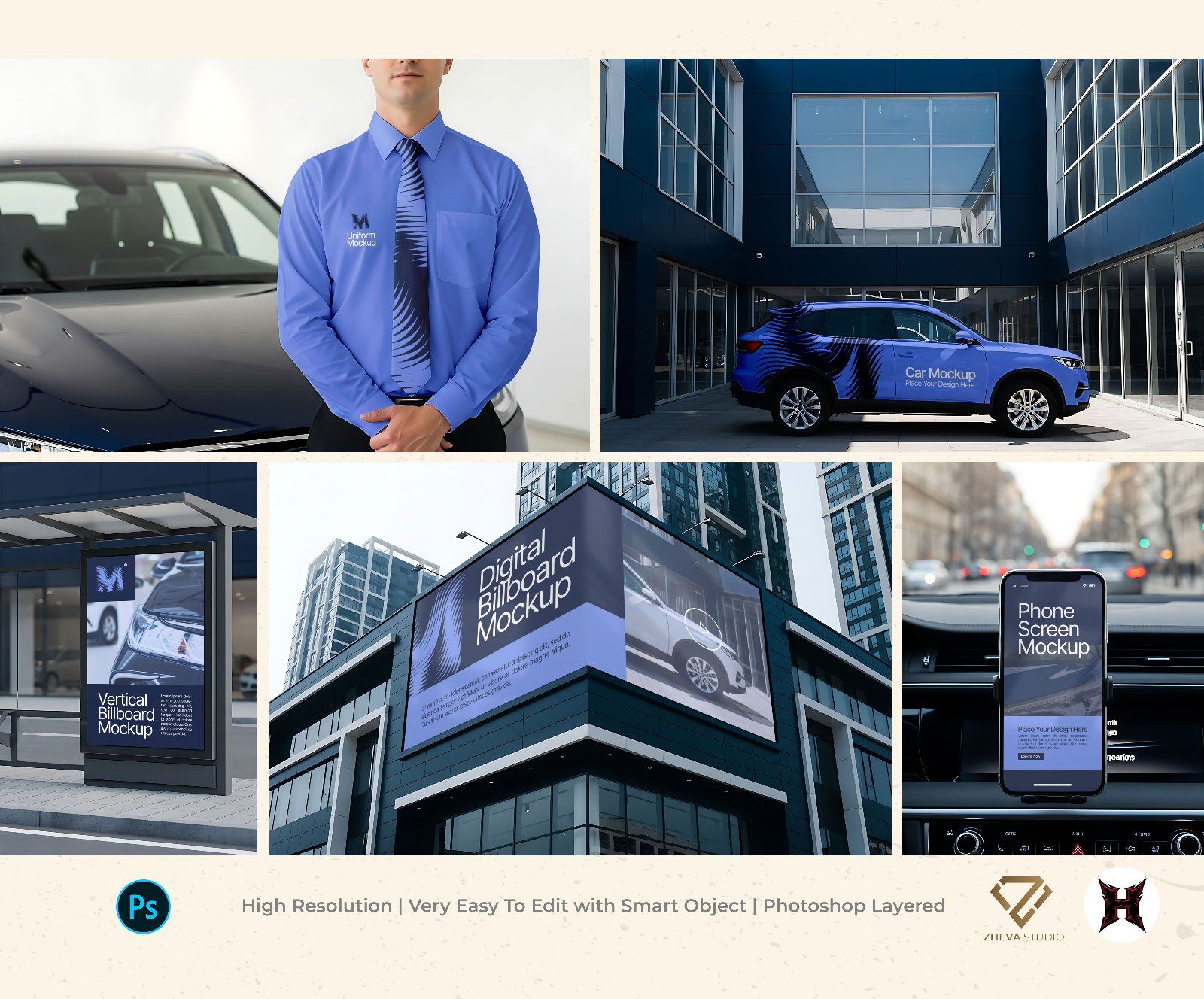 Premium Rental Car Mockup