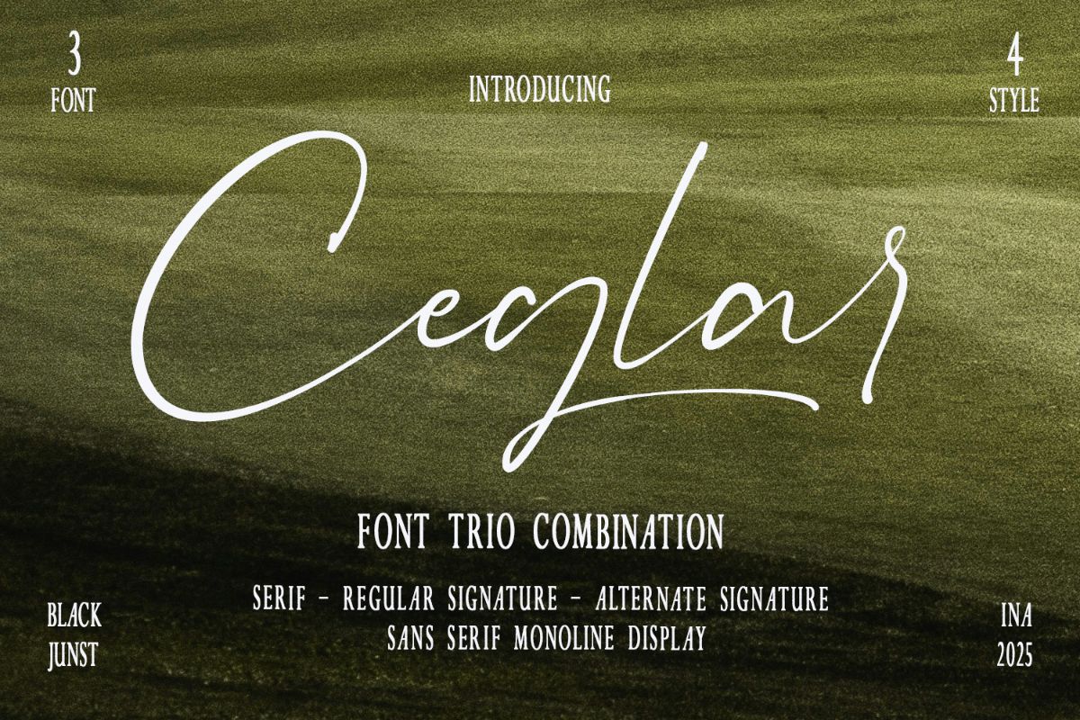 Ceglar – Elegant & Luxury Font Trio