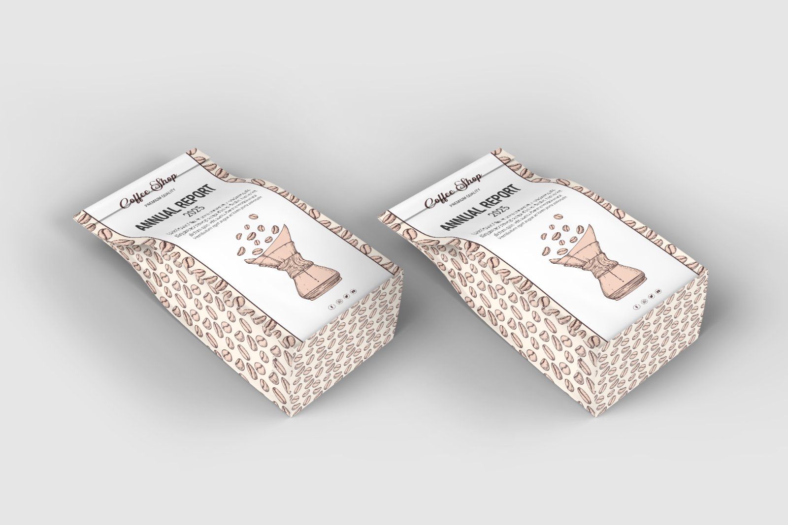 Coffee shop marketing mockup design