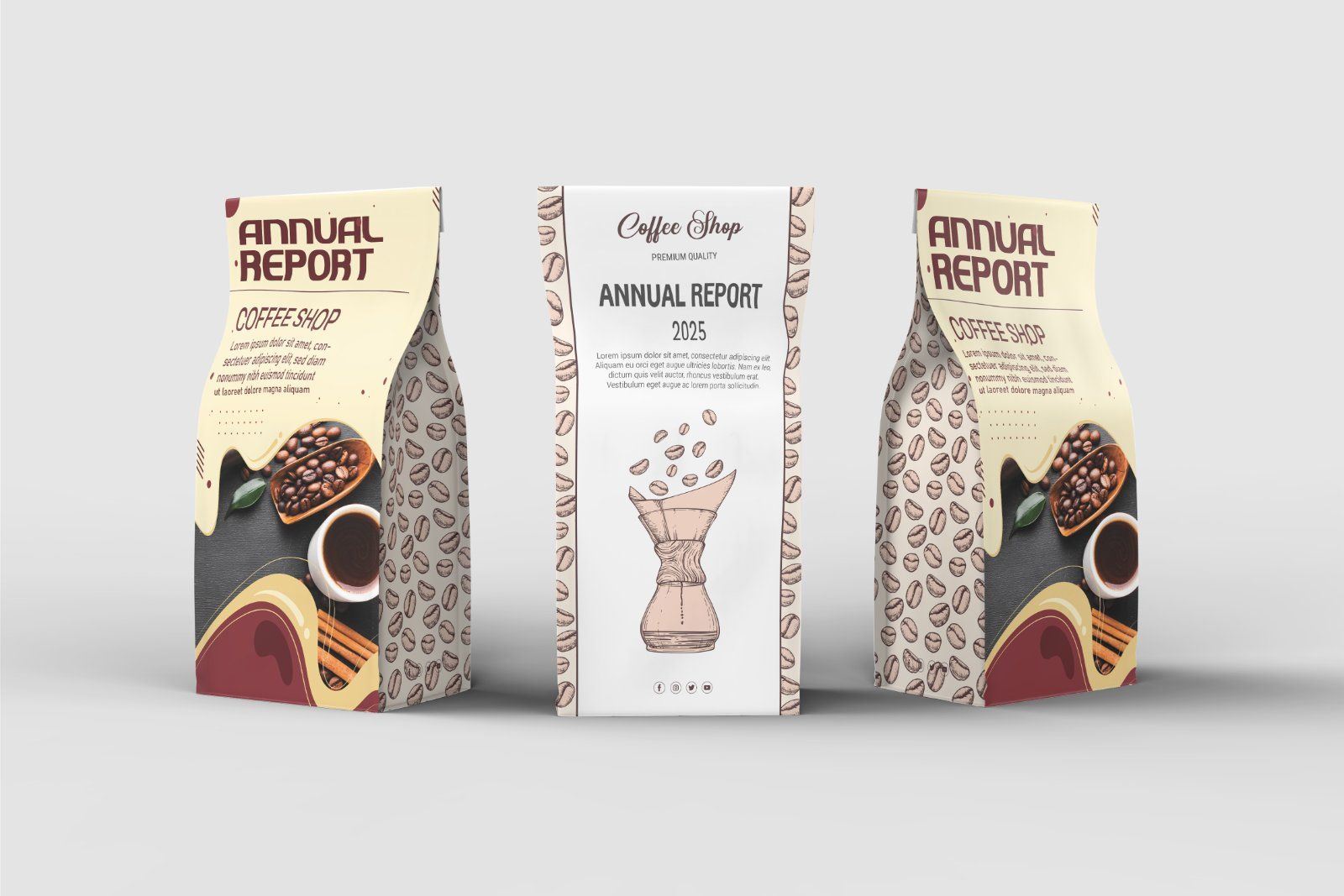 Coffee shop marketing mockup design