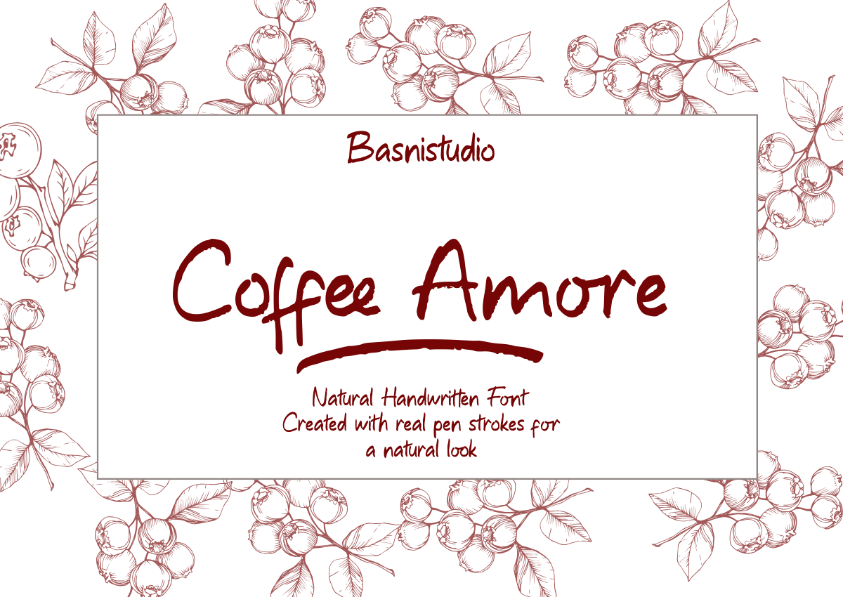 Coffee Amore Handwriting