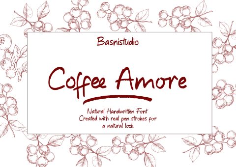 Coffee Amore Handwriting