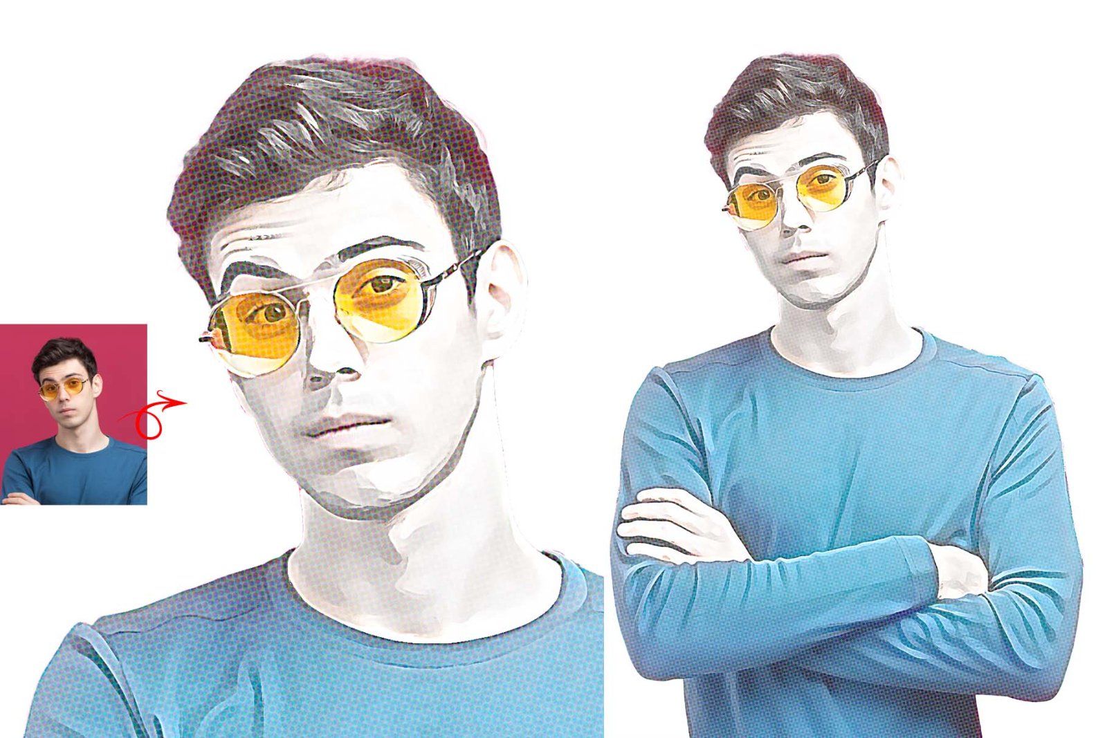 Comic Oil Paint Photoshop Action