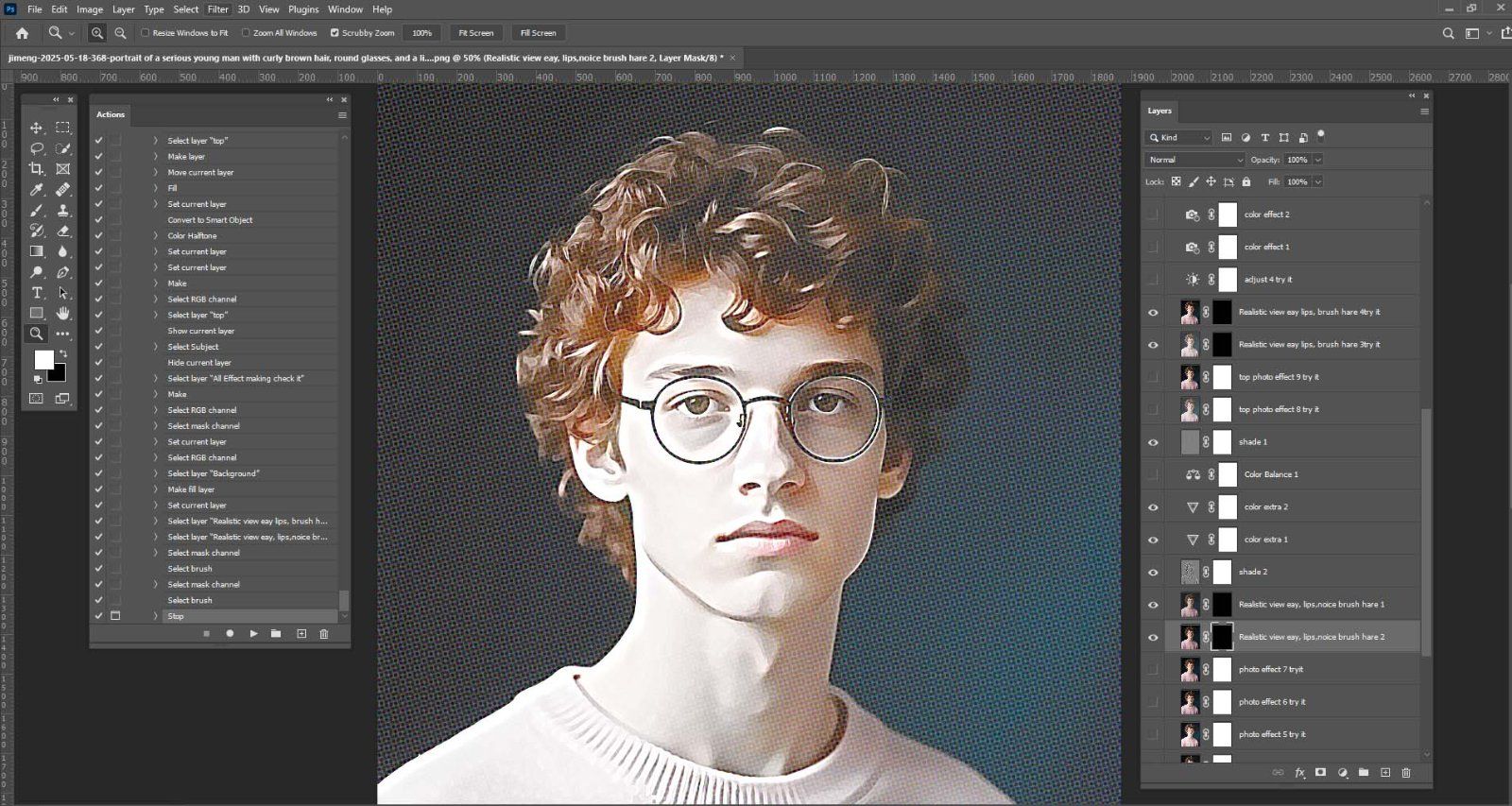 Comic Oil Paint Photoshop Action