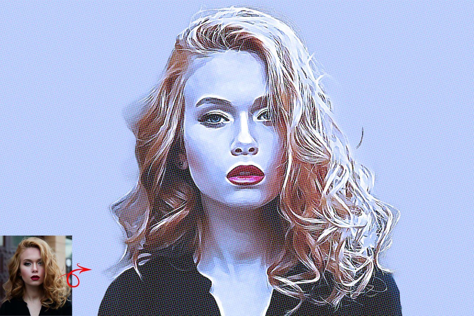 Comic Oil Paint Photoshop Action