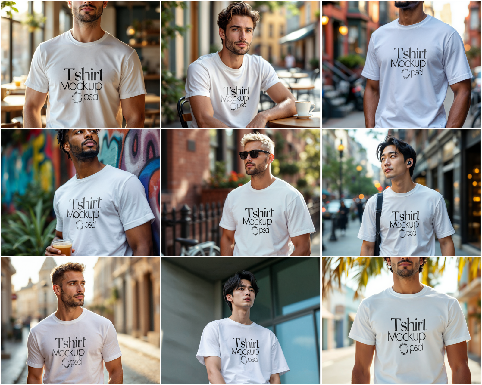 100 T-Shirt Mockup PSD Bundle – Gildan 64000 & Bella Canvas 3001 for Print on Demand