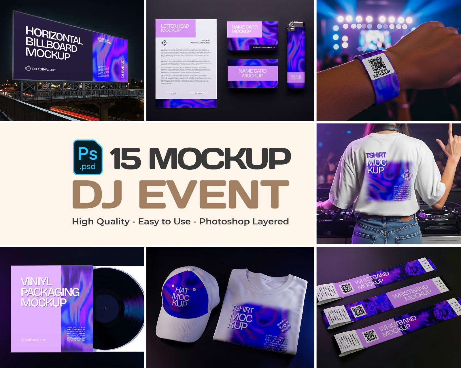 Premium DJ Event Mockup Bundle Festival Branding