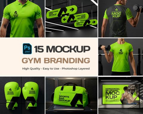 Premium Gym Branding Mockup Bundle