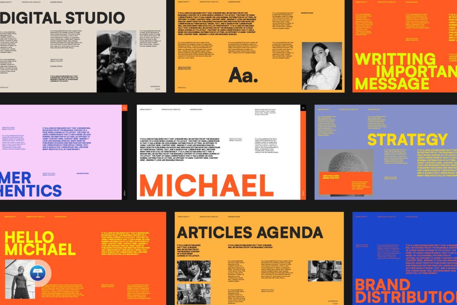 Michael - Brand Portfolio Keynote Template